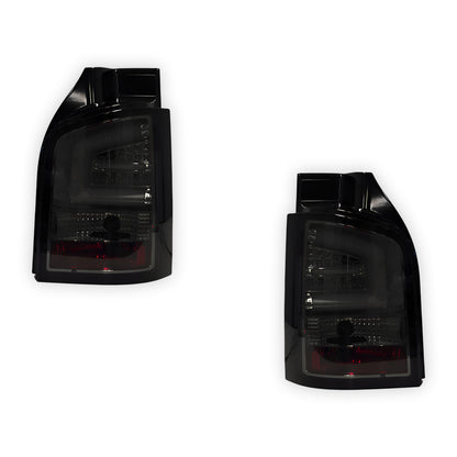 Volkswagen Multivan T5 (2010 - 2015) Smoked Black LED Tail Lights LH + RH