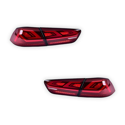 Mitsubishi Lancer Evo X / CJ / CF (2008 - 2018) Sequential Red LED Tail Lights LH + RH