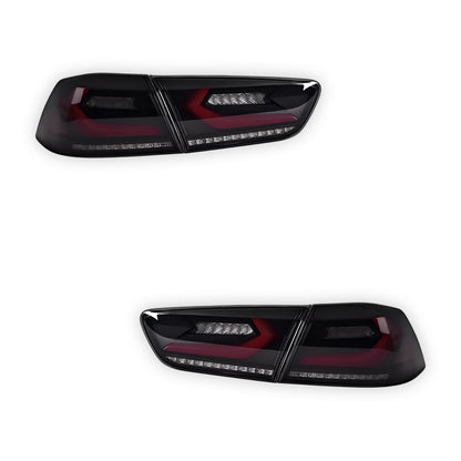 Mitsubishi Lancer Evo X / CJ / CF (2008 - 2018) Smoked 3D Sequential Tail Lights LH + RH