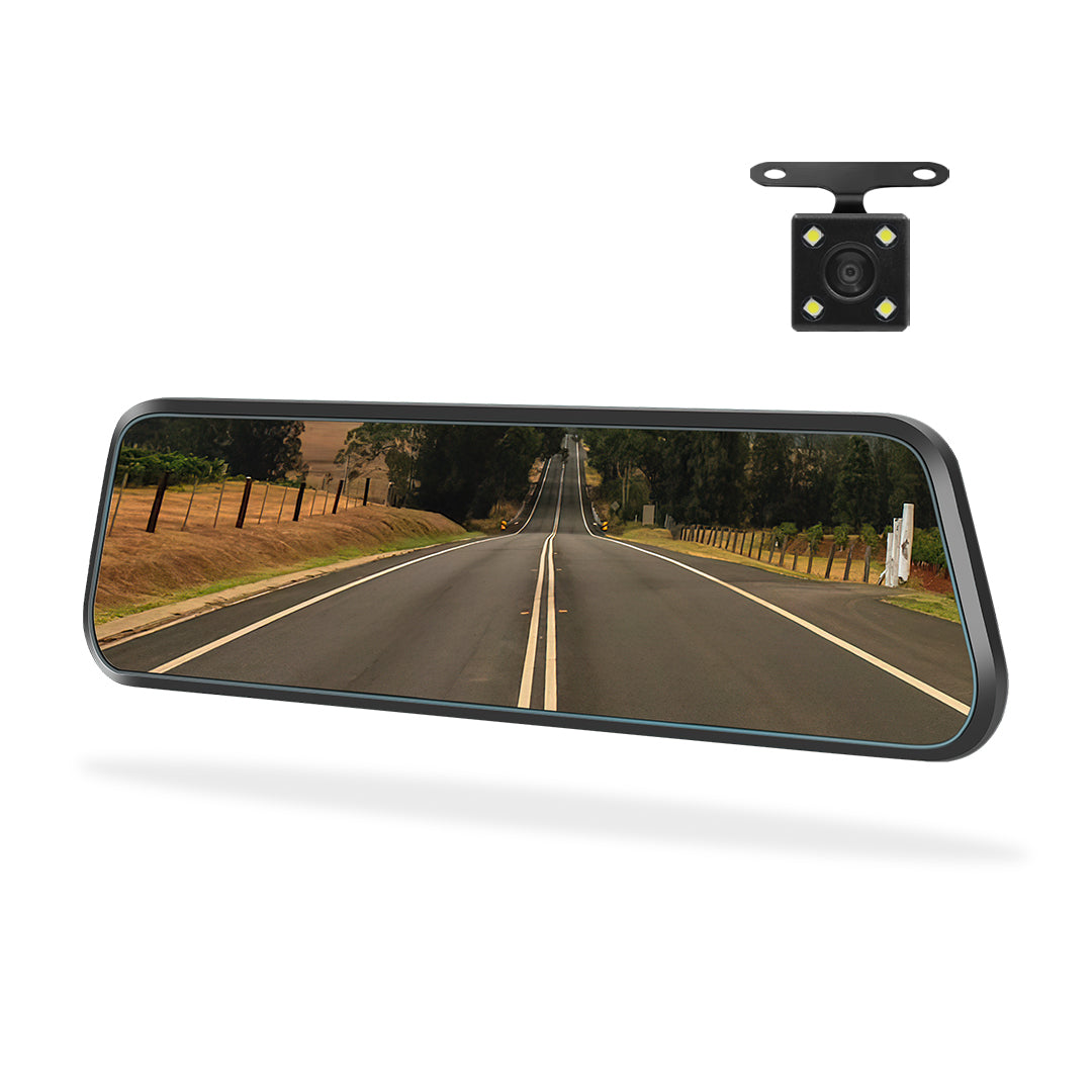 Universal 9.66" Rearview Mirror Dashboard Camera