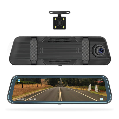 Universal 9.66" Rearview Mirror Dashboard Camera