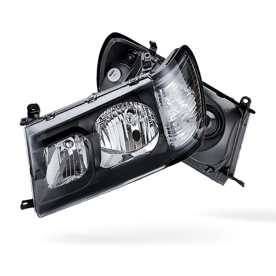 Toyota LandCruiser 100 & 105 Series Altezza (1998 - 2005) BLACK Series Headlights LH + RH