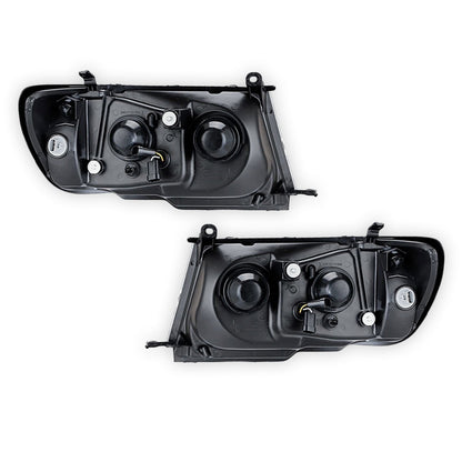 Toyota LandCruiser 100 & 105 Series Altezza (1998 - 2007) BLACK Series Headlights LH + RH