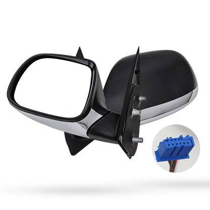 Volkswagen Amarok (2010 - 2013) Electric Door Mirrors (Black with Chrome Base)