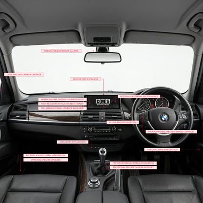 BMW X5 CCC E70 (2007 - 2010) 10.25" Wireless Android 16 Head Unit for Apple CarPlay / Android Auto