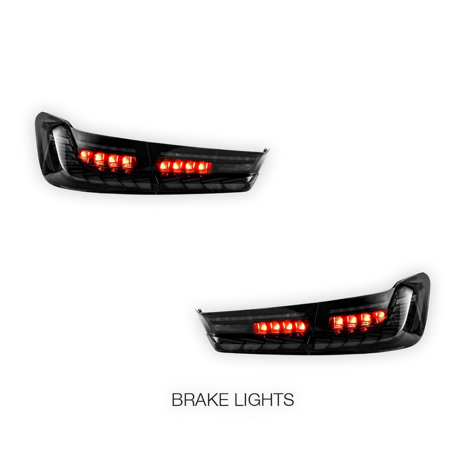 BMW 3-Series G20 (2019 - 2022) GTS Style Sequential Smoked Full LED Tail Lights LH + RH
