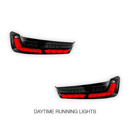 BMW 3-Series G20 (2019 - 2022) GTS Style Sequential Smoked Full LED Tail Lights LH + RH