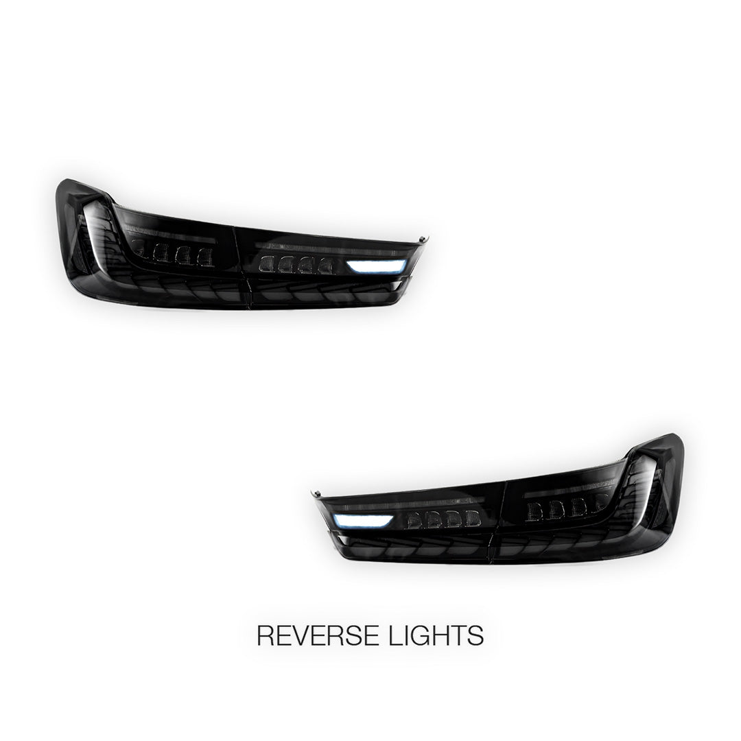 BMW 3-Series G20 (2019 - 2022) GTS Style Sequential Smoked Full LED Tail Lights LH + RH