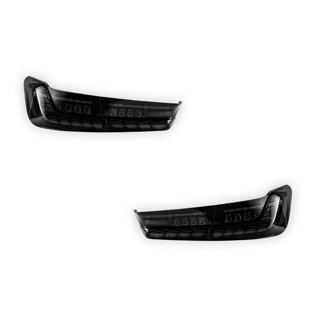 BMW 3-Series G20 (2019 - 2022) GTS Style Sequential Smoked Full LED Tail Lights LH + RH