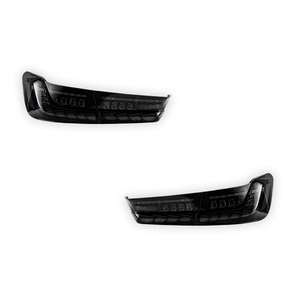 BMW 3-Series G20 (2019 - 2022) GTS Style Sequential Smoked Full LED Tail Lights LH + RH