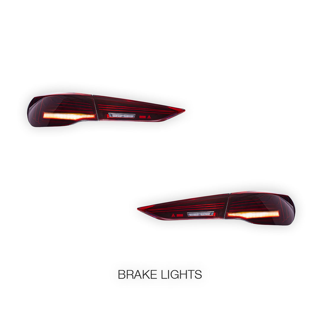 BMW 4-Series G22 / G23 / G26 (2020 - 2025) Sequential Red Full LED Tail Lights LH + RH