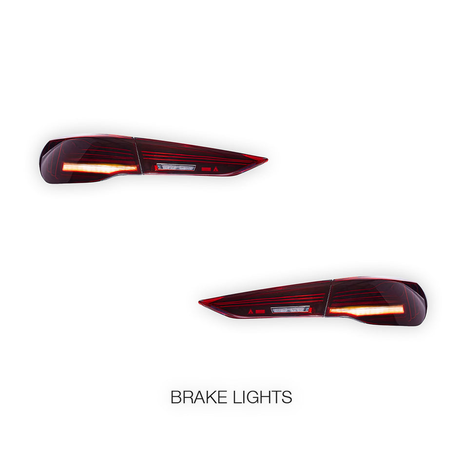 BMW 4-Series G22 / G23 / G26 (2020 - 2025) Sequential Red Full LED Tail Lights LH + RH