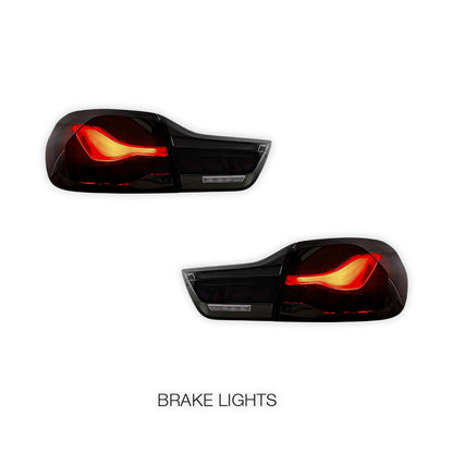 BMW 4-Series F32 / F33 / F36 / F82 / F83 (2014 - 2020) GTS Style Sequential Smoked Full LED Tail Lights LH + RH