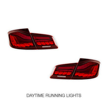BMW 5-Series F10 / F18 (2011 - 2017) Sequential Red Full LED Tail Lights LH + RH