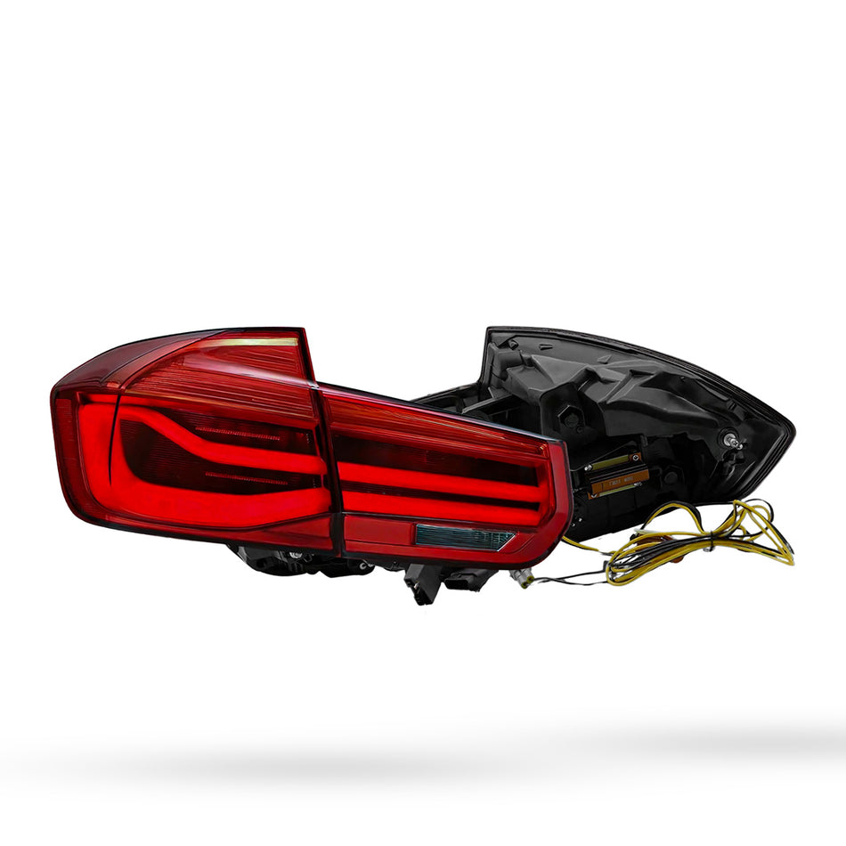 BMW 3-Series F30 / F80 / M3 (2012 - 2019) Sequential Red LED Tail Lights LH + RH