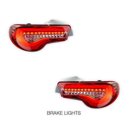 Toyota 86 / ZN6 1st Gen. (2012 - 2021) Valenti Sequential Full Red LED Tail Lights LH + RH