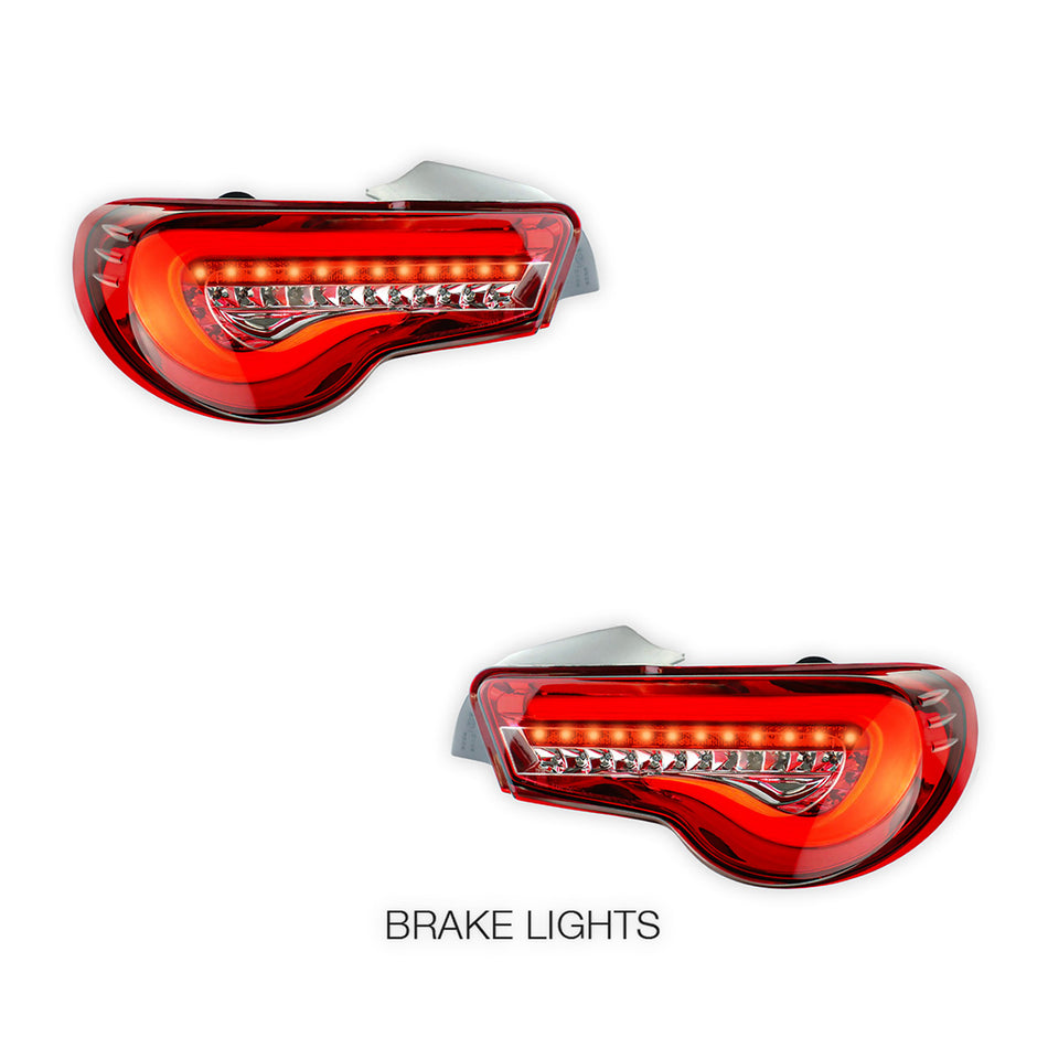 Toyota 86 / ZN6 1st Gen. (2012 - 2021) Valenti Sequential Full Red LED Tail Lights LH + RH