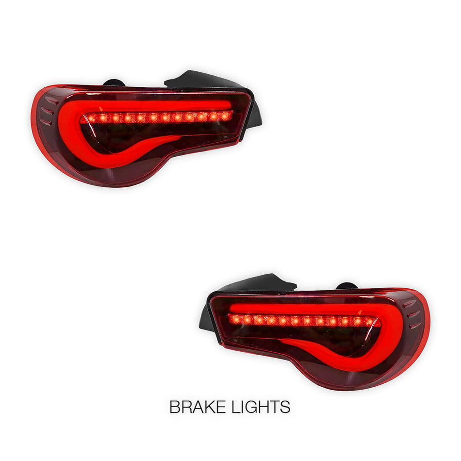 Toyota 86 / ZN6 1st Gen. (2012 - 2021) Valenti Sequential Smoked Red Full LED Tail Lights LH + RH