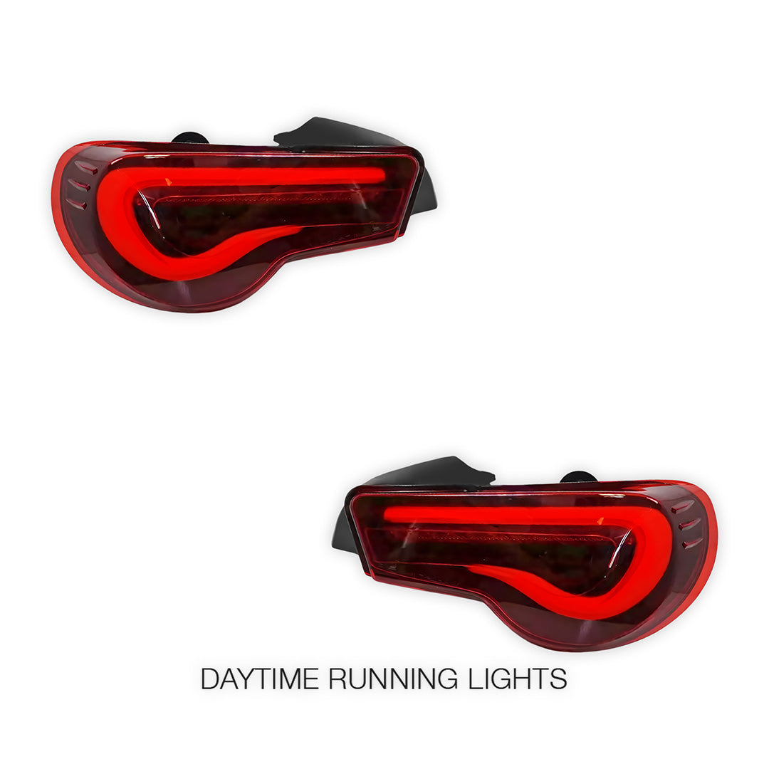 Subaru BRZ / ZC6 1st Gen. (2012 - 2021) Valenti Sequential Smoked Red Full LED Tail Lights LH + RH