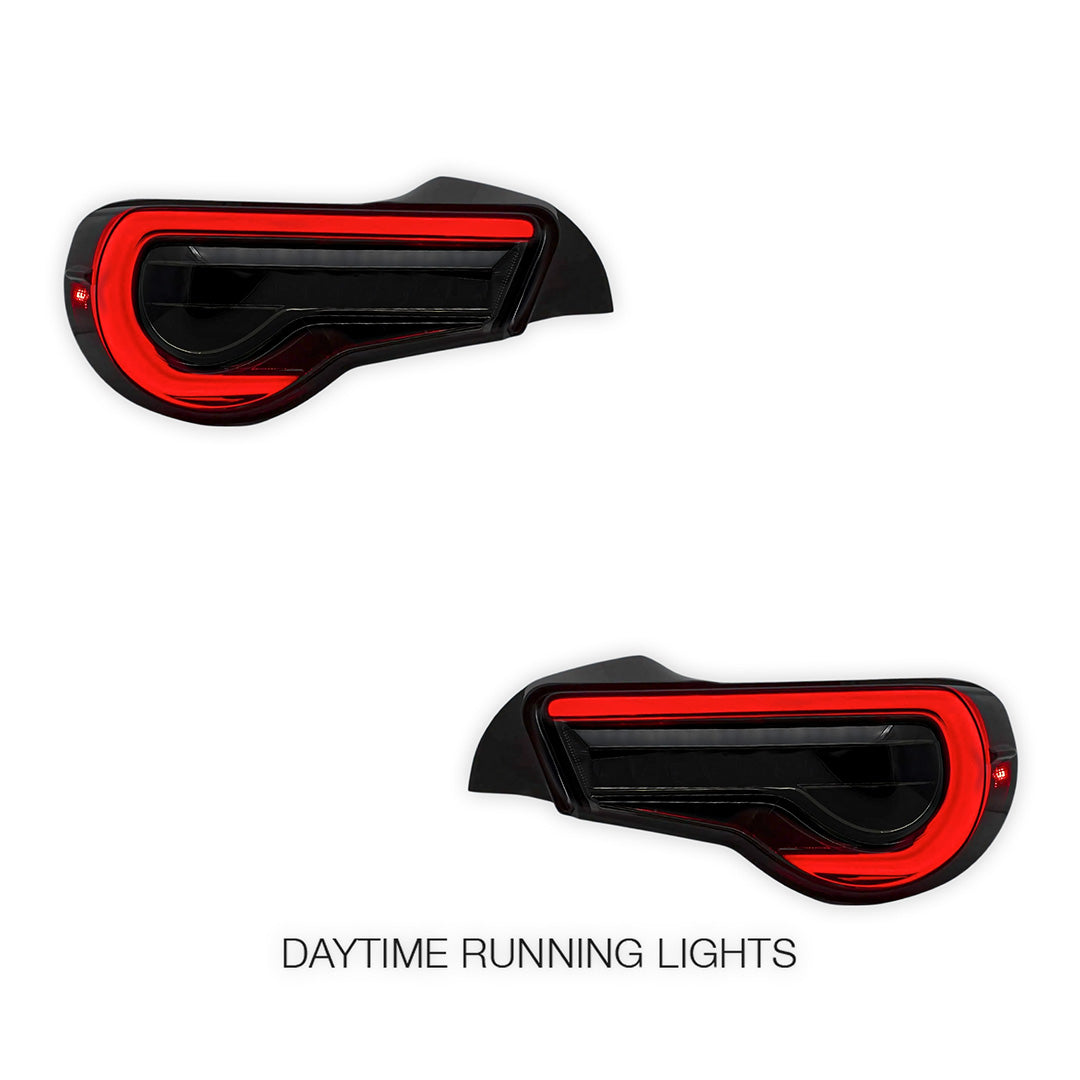 Toyota 86 / ZN6 1st Gen. (2012 - 2021) Valenti Sequential Full Smoked LED Tail Lights LH + RH