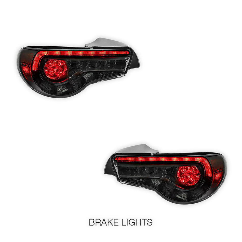 Toyota 86 / ZN6 1st Gen. (2012 - 2021) Sequential Smoked Full LED Tail Lights LH + RH