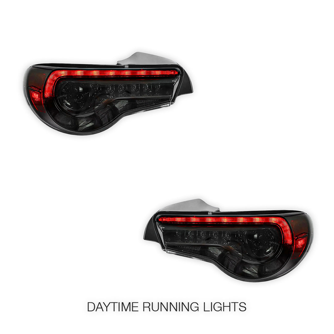 Subaru BRZ / ZC6 1st Gen. (2012 - 2021) Sequential Smoked Full LED Tail Lights LH + RH
