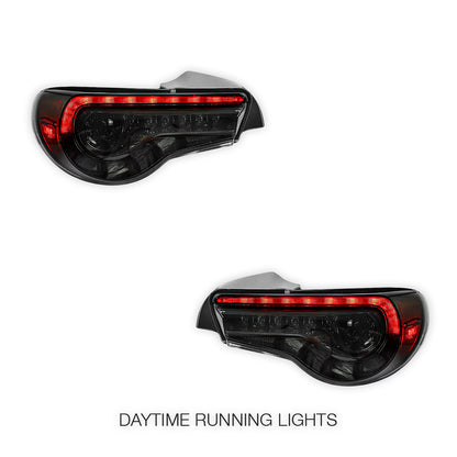 Subaru BRZ / ZC6 1st Gen. (2012 - 2021) Sequential Smoked Full LED Tail Lights LH + RH