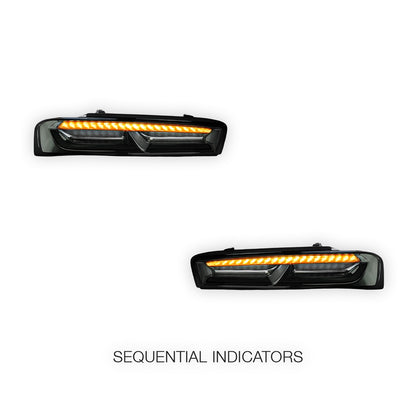 Chevrolet Camaro (2016 - 2018) Sequential Smoked LED Tail Lights LH + RH