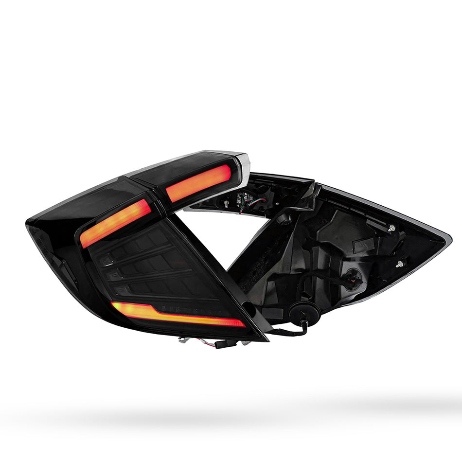 Honda Civic FK4 / FK7 / FK8 (2017 - 2023) Sequential Smoked LED Tail Lights LH + RH