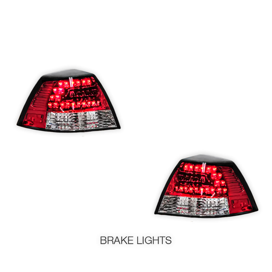 Holden Commodore VE Series 1 & 2 Sedan (2006 - 2013) Clear LED Tail Lights LH + RH