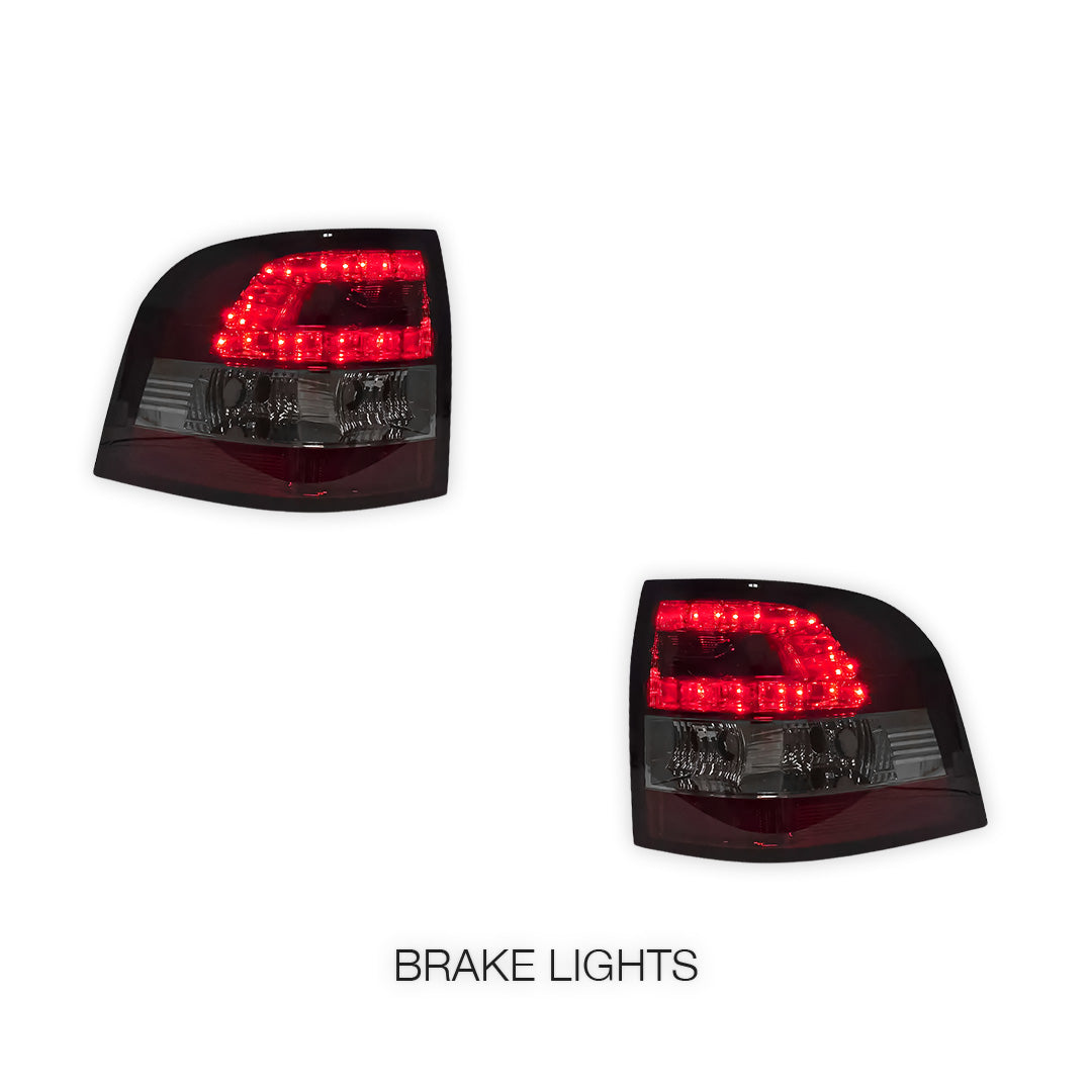 Holden Commodore VE UTE Series 1 & 2 (2007 - 2013) Smoked Red LED Tail Lights LH + RH