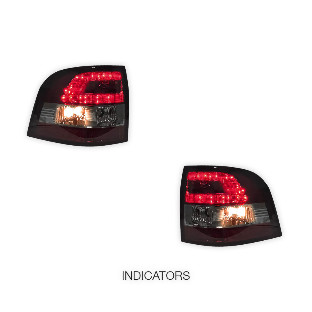 Holden Commodore VE UTE Series 1 & 2 (2007 - 2013) Smoked Red LED Tail Lights LH + RH