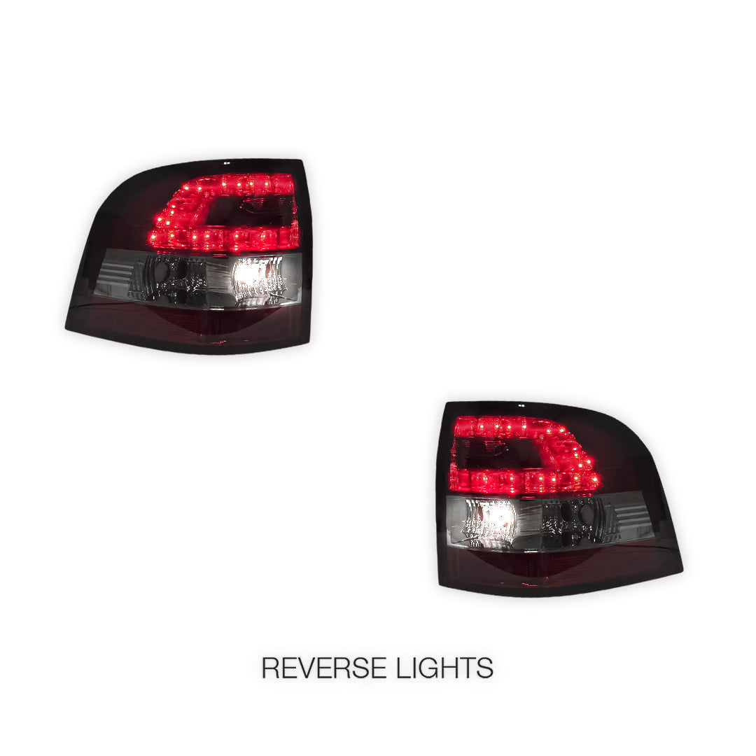 Holden Commodore VE UTE Series 1 & 2 (2007 - 2013) Smoked Red LED Tail Lights LH + RH