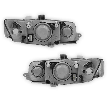 Holden Commodore VY (2002 - 2004) Black OEM Style Headlights LH + RH
