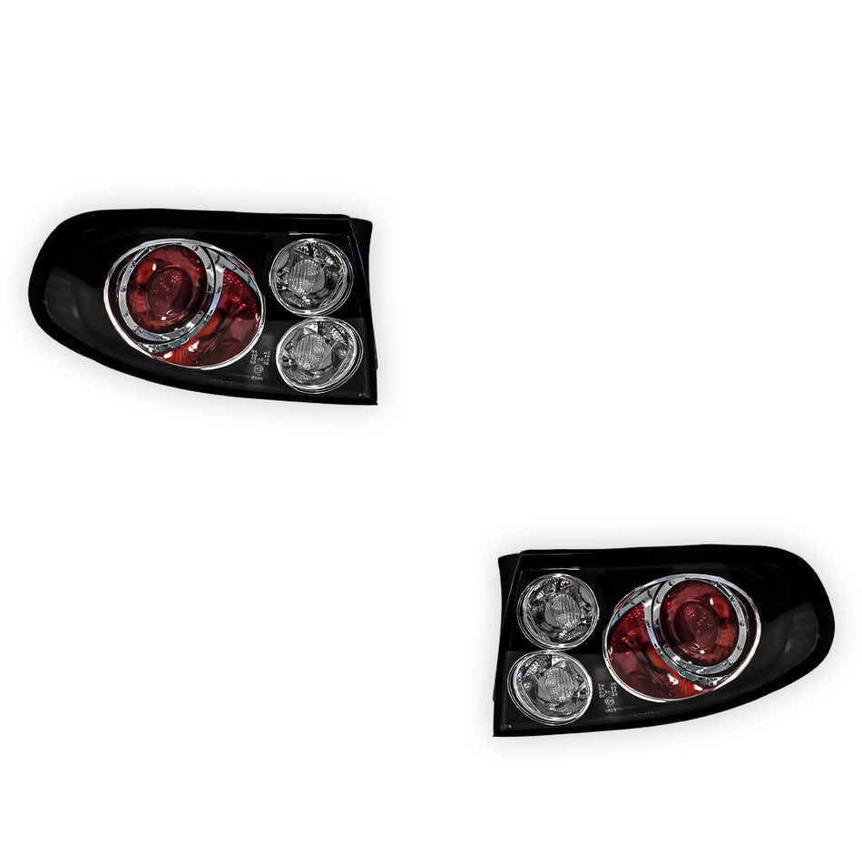 Holden Commodore VT / VX (1997 - 2002) Black Altezza Tail Lights LH + RH