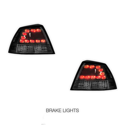 Holden Commodore VE Series 1 & 2 Sedan (2006 - 2013) Black LED Tail Lights LH + RH