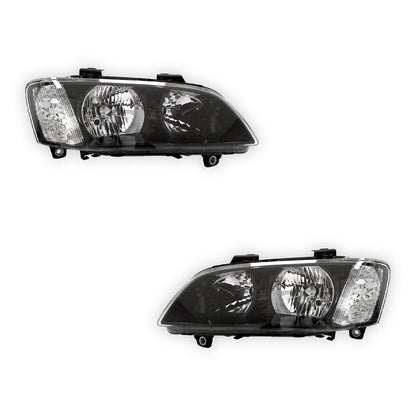 Holden Commodore VE Series 2 (2010–2013) Black Non-Projector OEM Replacement Headlights