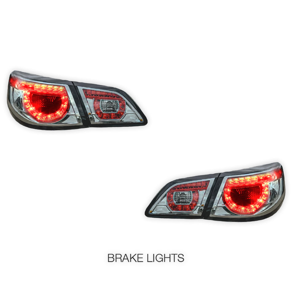 Holden Commodore VF Sedan (2013 - 2017) Crystal Clear LED Tail Lights LH + RH