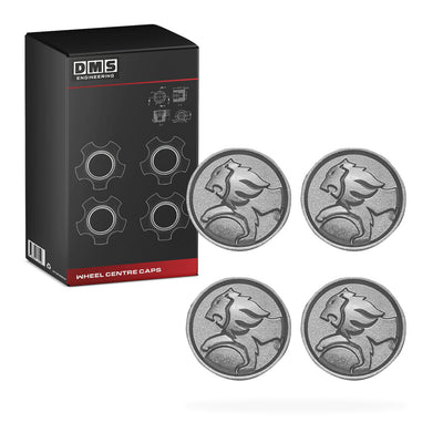 Holden Statesman WH (1999 - 2003) 4 Pcs. Silver Wheel Centre Caps