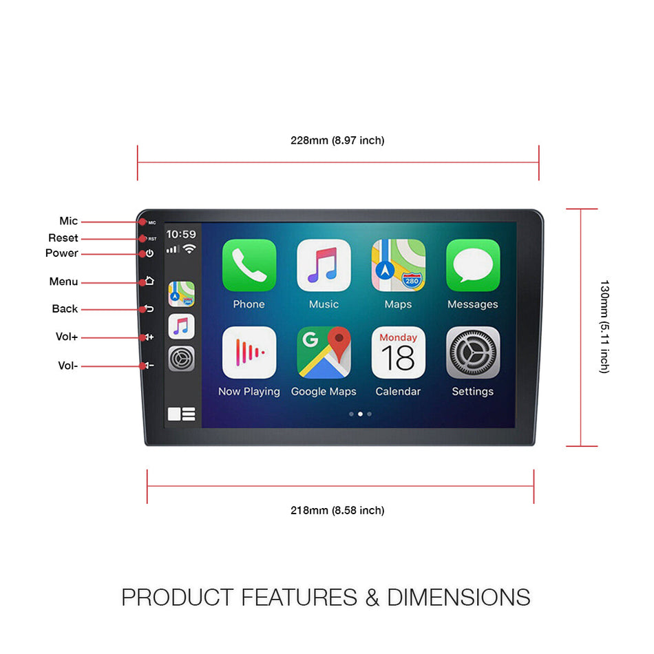 Holden Commodore VY VZ (2002 - 2007) 7" Wireless Android 13 Head Unit for Apple CarPlay / Android Auto