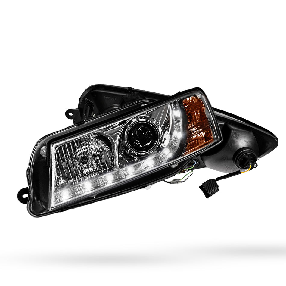 Holden Commodore VZ (2004 - 2007) Crystal Clear DRL LED Projector Headlights LH + RH