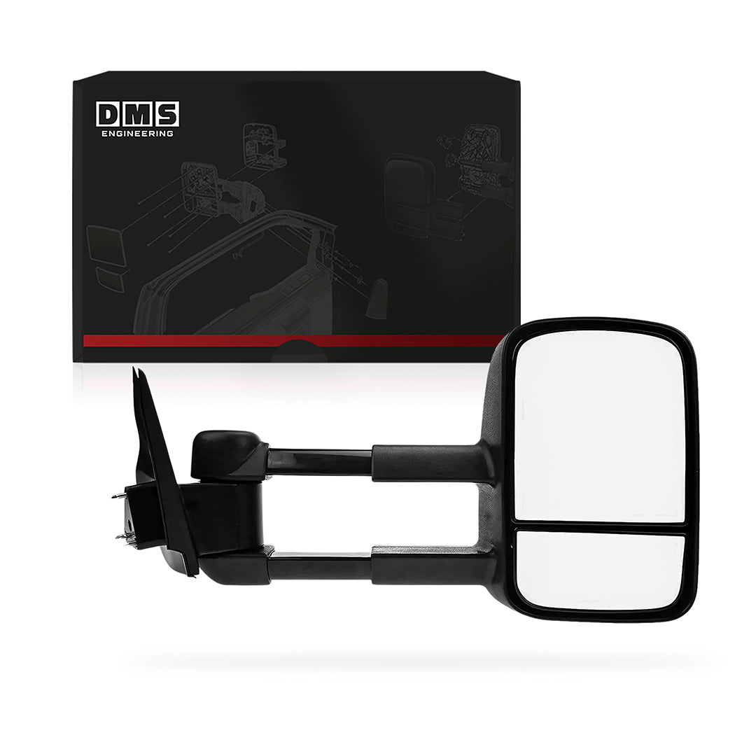 Holden Rodeo RA (2003 - 2008) Black Extendable Towing Side Mirrors