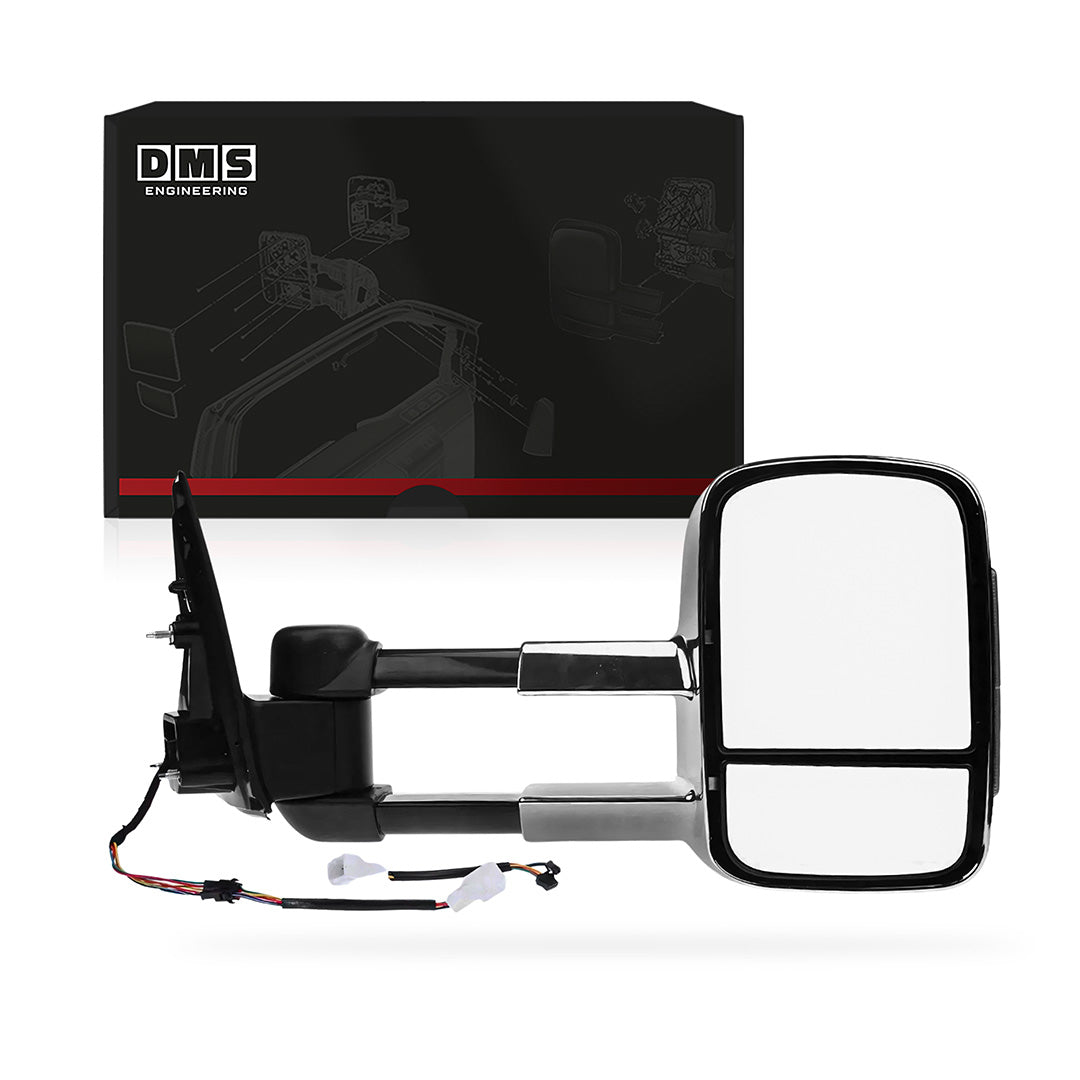 Holden Colorado RC (2008 - 2011) Chrome Extendable Towing Side Mirrors