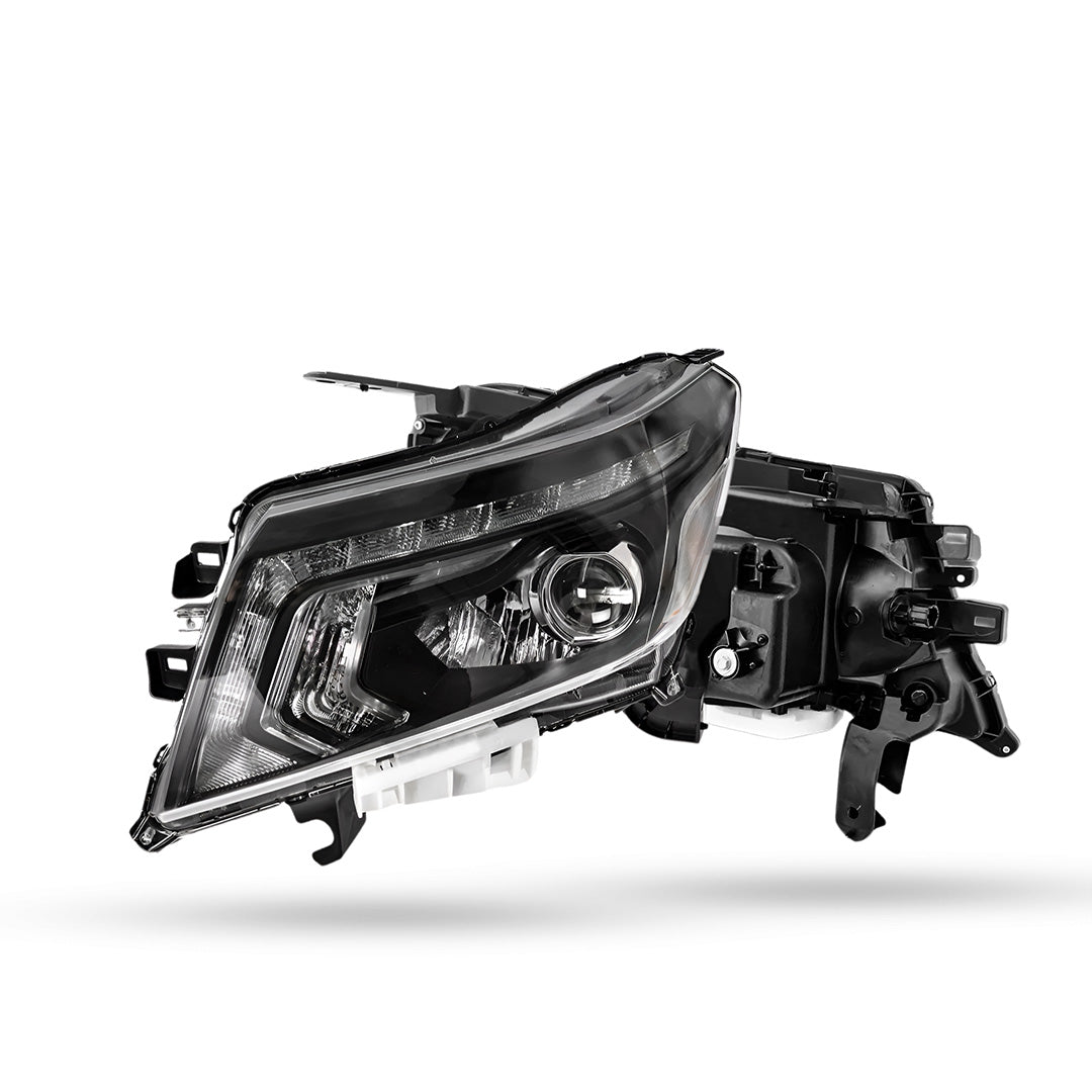 Nissan Navara D23 NP300 (2015 - 2021) Black LED OEM Style Headlights LH + RH