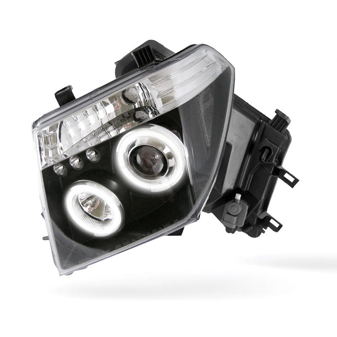 Nissan Navara D40 (2005 - 2010) Halo Angel Eyes Headlights LH + RH