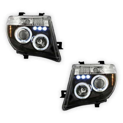 Nissan R51 Pathfinder Wagon (2005 - 2012) Halo Angel Eyes Headlights LH + RH