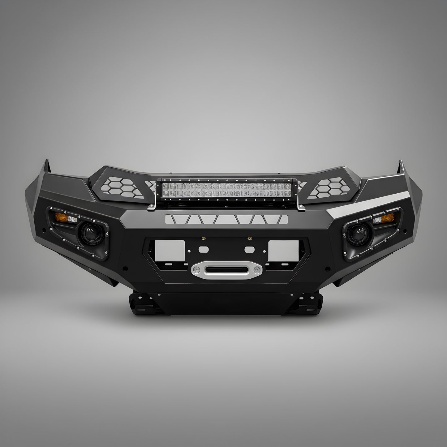 DMS Isuzu D-MAX RG (2020 - 2025) No Hoop Steel Bull Bar + LED Lights ADR Compliant