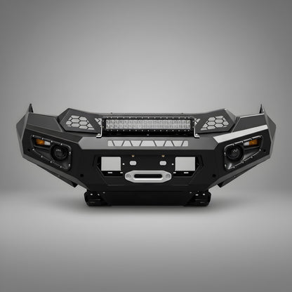 DMS Isuzu D-MAX RG (2020 - 2025) No Hoop Steel Bull Bar + LED Lights ADR Compliant