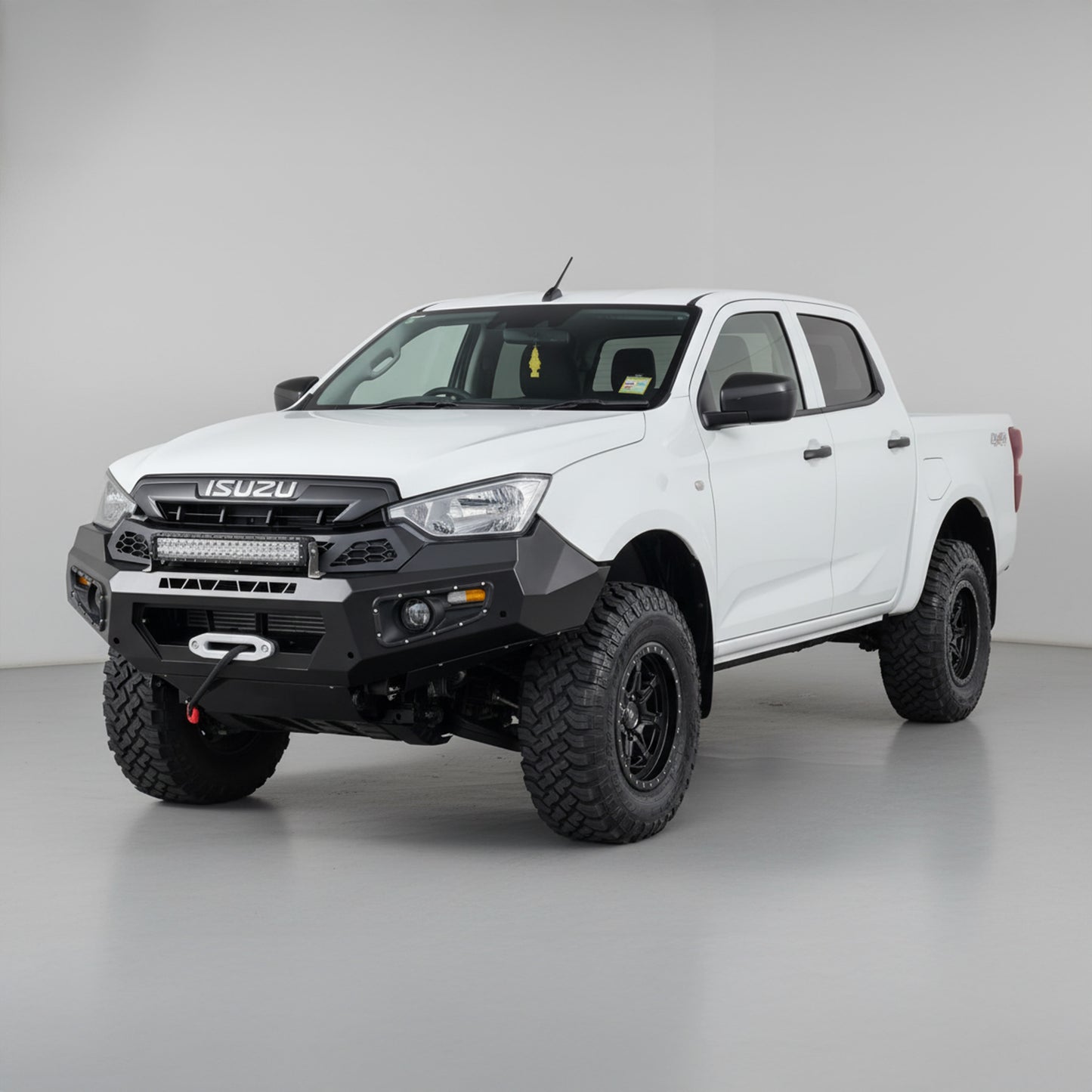 DMS Isuzu D-MAX RG (2020 - 2025) No Hoop Steel Bull Bar + LED Lights ADR Compliant
