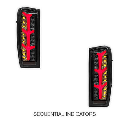 Isuzu D-Max RG (2020 - 2024) Sequential Smoked Avant Full LED Tail Lights LH + RH